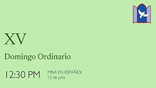 12 de julio, 2026 - 12:30 pm - XV Domingo Ordinario