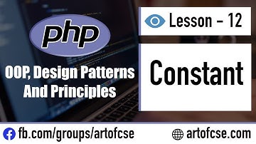 Object-Oriented PHP Bangla Tutorial - 12 Constant