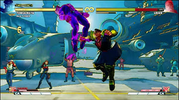 STREET FIGHTER 5 CHAMPION EDITION M. BISON COMBO WITH SPECIAL V2 ( TRAINING MODE ) ARCADE STICK MODE