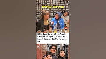 aurel keceplosan sering m4ndi bareng sang suami #aurelhermansyah #attahalilintar #trending #shorts