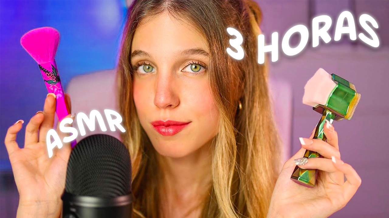 ASMR 3 HORAS para DORMIR PROFUNDAMENTE... ✨🌙💆🏼‍♀️