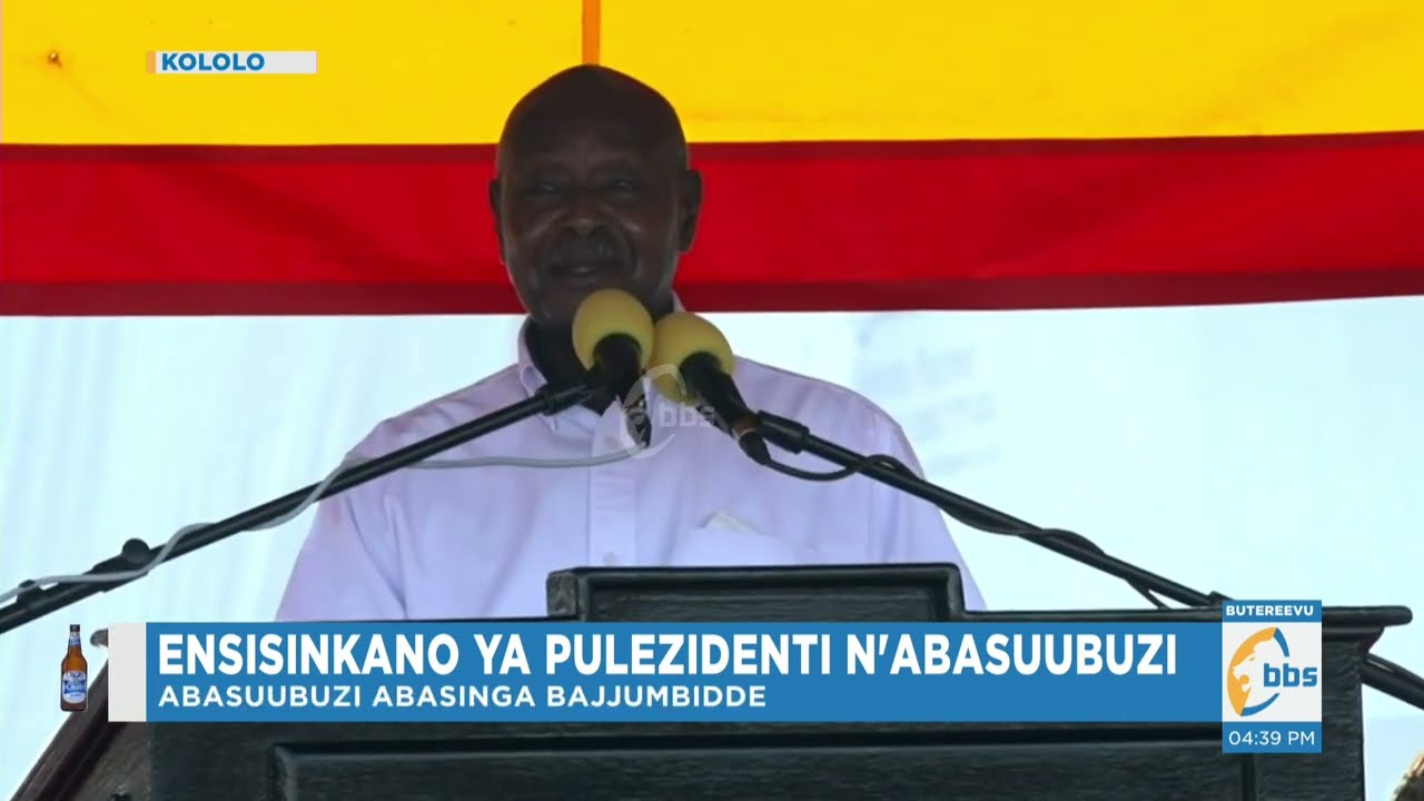 Museveni atabukidde abasuubuzi ababadde bamutiisatiisa ku EFRIS e Kololo