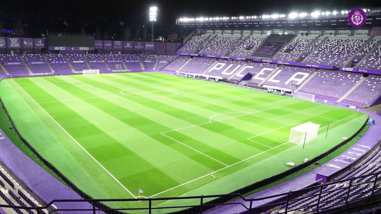 Espectáculo de luz y sonido en el Estadio José Zorrilla