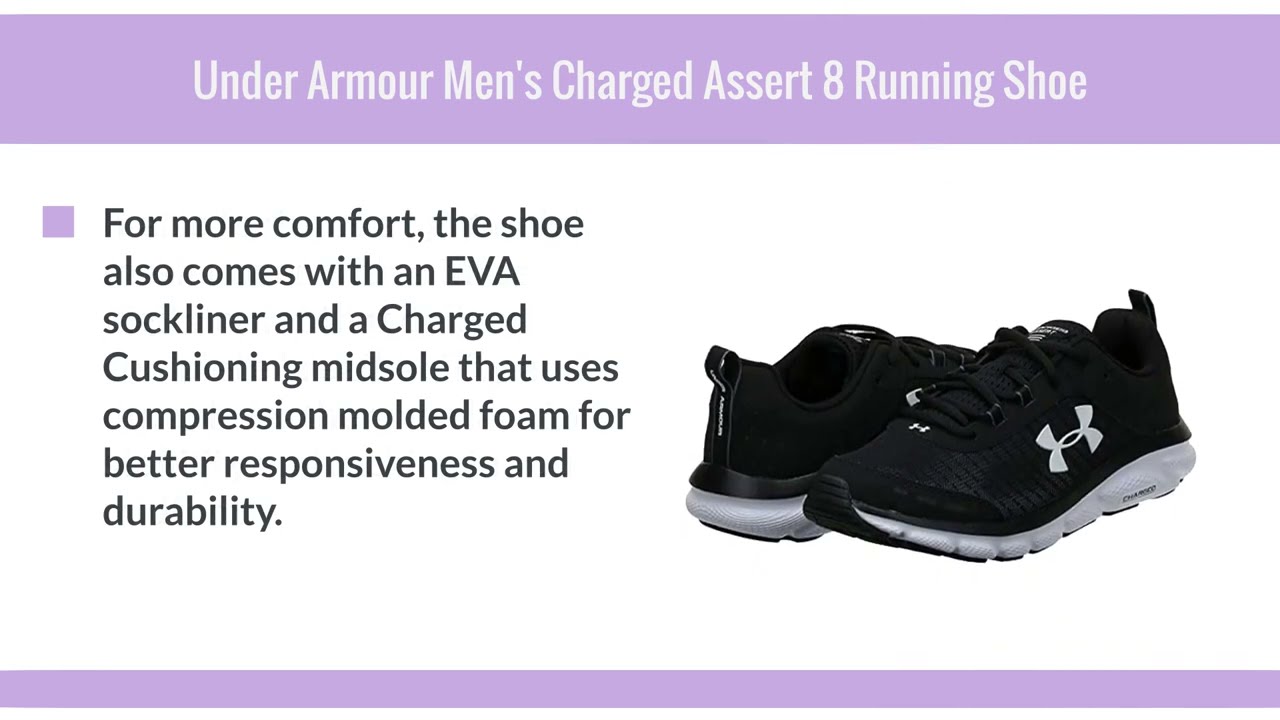 Under Armour Mens Charged Assert 8 Running Shoe