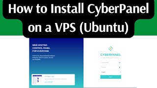 How to Install CyberPanel on a VPS (Ubuntu)