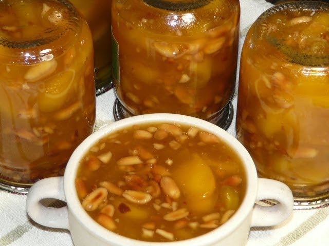 Ароматное Персиковое Варенье с Орехами на зиму