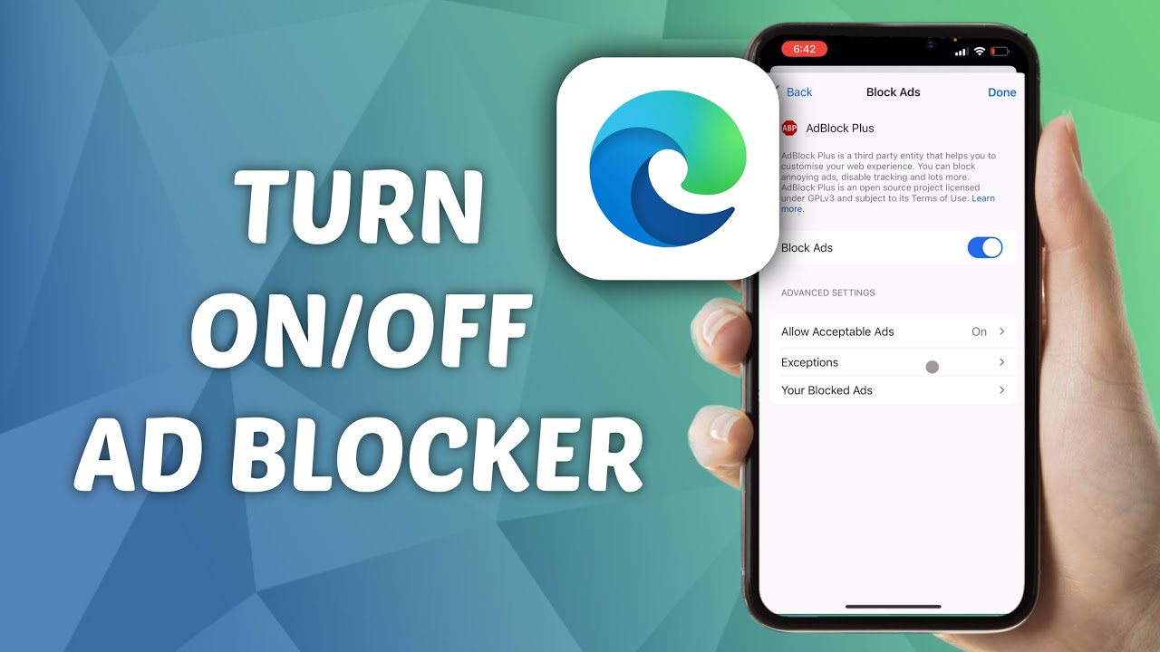 How to Turn ON/OFF AD Blocker in Microsoft Edge - YouTube