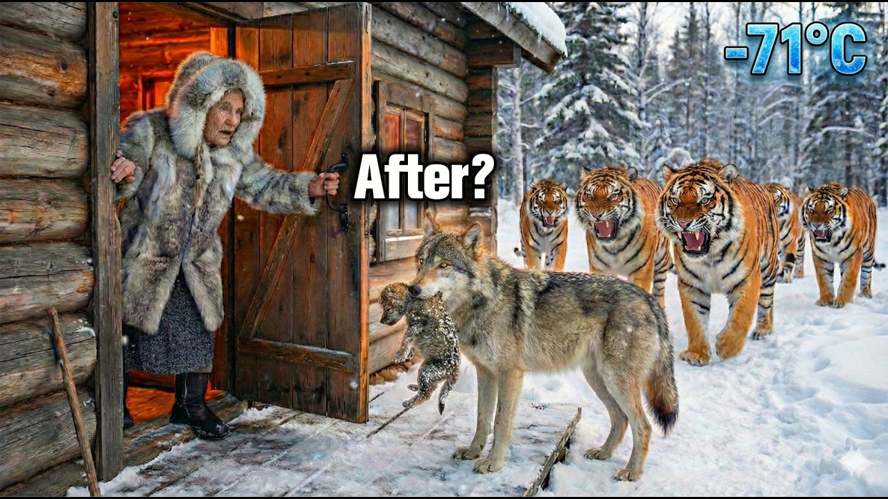 At –71°C in Siberia, She Rescued a Mother Wolf and Her Cub from Tigers