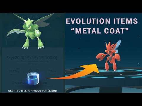 Video: Pok Mon Go Metal Coat - Utveckla Scyther Till Scizor, Onix Till Steelix Och Hur Man Får Metal Coat