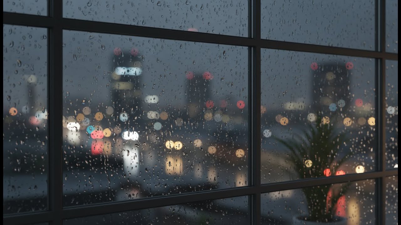 Rainy City from Indoors 🌧️ | Ambient Lofi for Calm, Focus & Quiet Nights