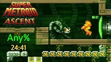 Super Metroid: Ascent - Any% Speedrun in 24:41 (World Record)