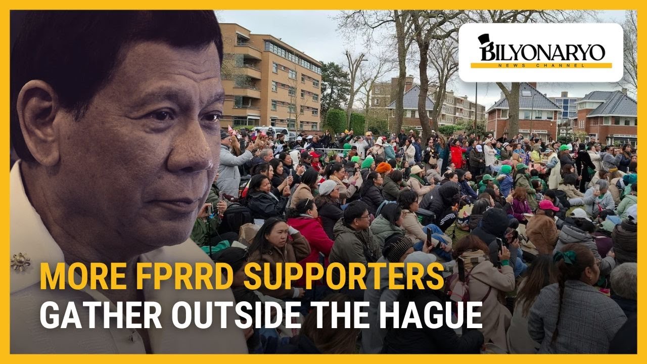 More FPRRD supporters gather outside The Hague | Newsfeed Weekend - YouTube