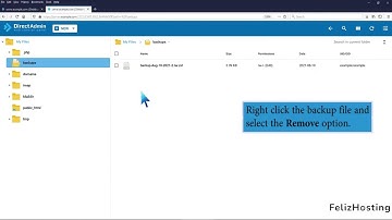 How to Remove a Backup File from Your DirectAdmin   FelizHosting