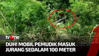 Tragis, Mobil Pemudik Terjun ke Jurang Sedalam 100 Meter, Istri & 2 Anak Pengemudi Tewas | tvOne