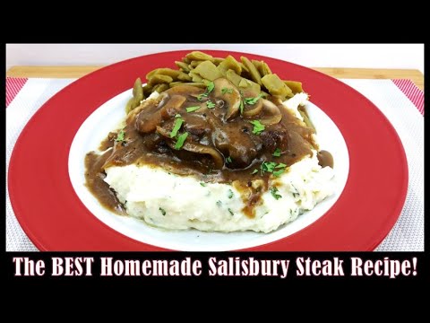 The BEST Salisbury Steak Recipe! (Budget-Friendly Date Night Dinner