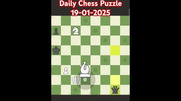 Daily Chess Puzzle Solution from chess.com Date:- 19-01-2025. Knight and Bishop attack against Queen