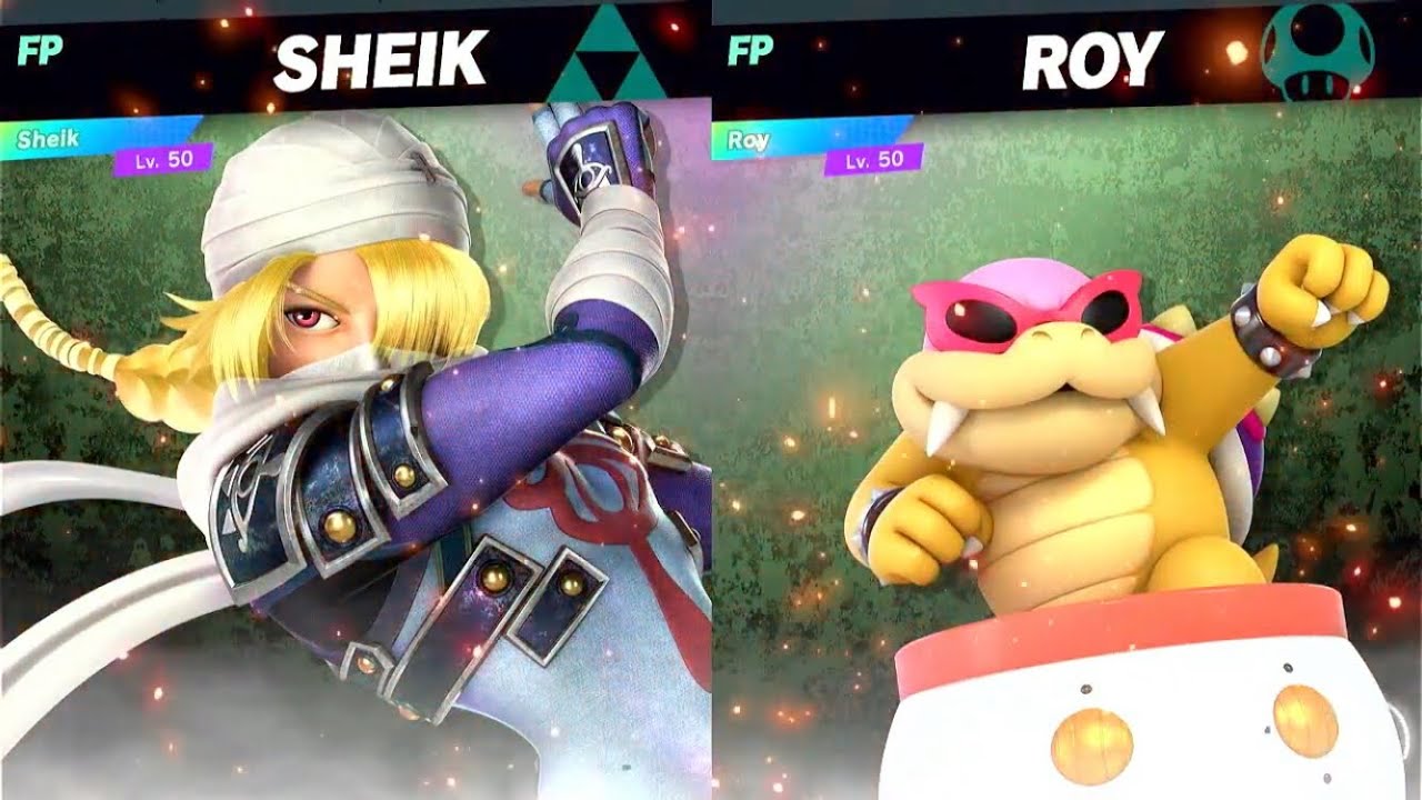 Super Smash Bros Ultimate Amiibo Fights Sheik vs the World EX vs Roy ...
