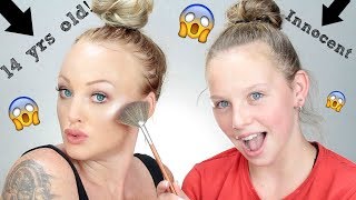SHOOK! 14 YEAR OLD SISTER DOES MY MAKEUP! Makeupmejordyn screenshot 5