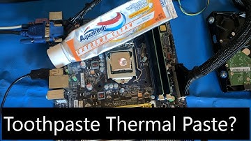 Toothpaste for Thermal Paste Experiment