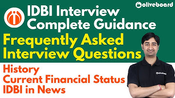 IDBI Interview Complete Guidance | Frequently Asked Interview Questions | By Aditya Sir
