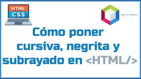 Cómo poner cursiva, negrita y subrayado en HTML