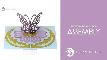 SVG File - Butterfly Pop Up Card - Assembly Tutorial (For Cricut, Silhouette, and ScanNCut)
