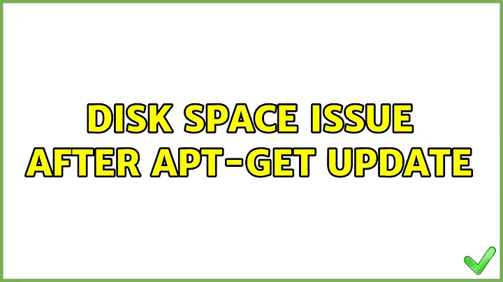 Ubuntu: Disk space issue after apt-get update