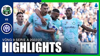 Highlights Sassuolo - Inter Milan | Dzeko lập cú đúp đi vào lịch sử, Inter trở lại cuộc đua Serie A