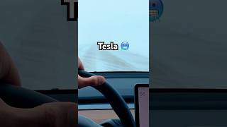 Tesla winter driving tips #teslamodely #teslamodel3 #driving