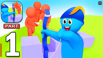 Siege Survival - Gameplay Walkthrough Part 1 - Protect Fortress Defeat Invaders (Android, iOS)