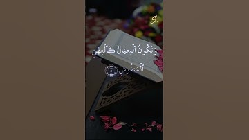 تلاوة رائعة للقارئ "سعد الغامدي" سورة القارعة [مكتوبة]