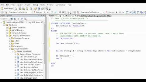 MSSQL Stored Procedure with Sub Query