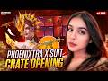 PHOENIXTRA X-SUITE CRATE OPENING LIVE | BGMI LIVE | #xsuitecrateopening #crateopening #shortslive