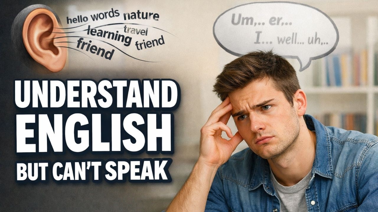 Why You Understand English But Can't Speak Fluently