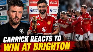 Michael Carrick Reacts To Manchester United Win vs Brighton | Bruno Fernandes Shines | MUFC News