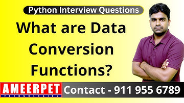 What are data conversion functions | Ameerpet Technologies | By Srinivas