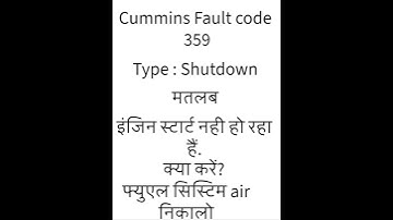 cummins fault 359#education #gensetcummins