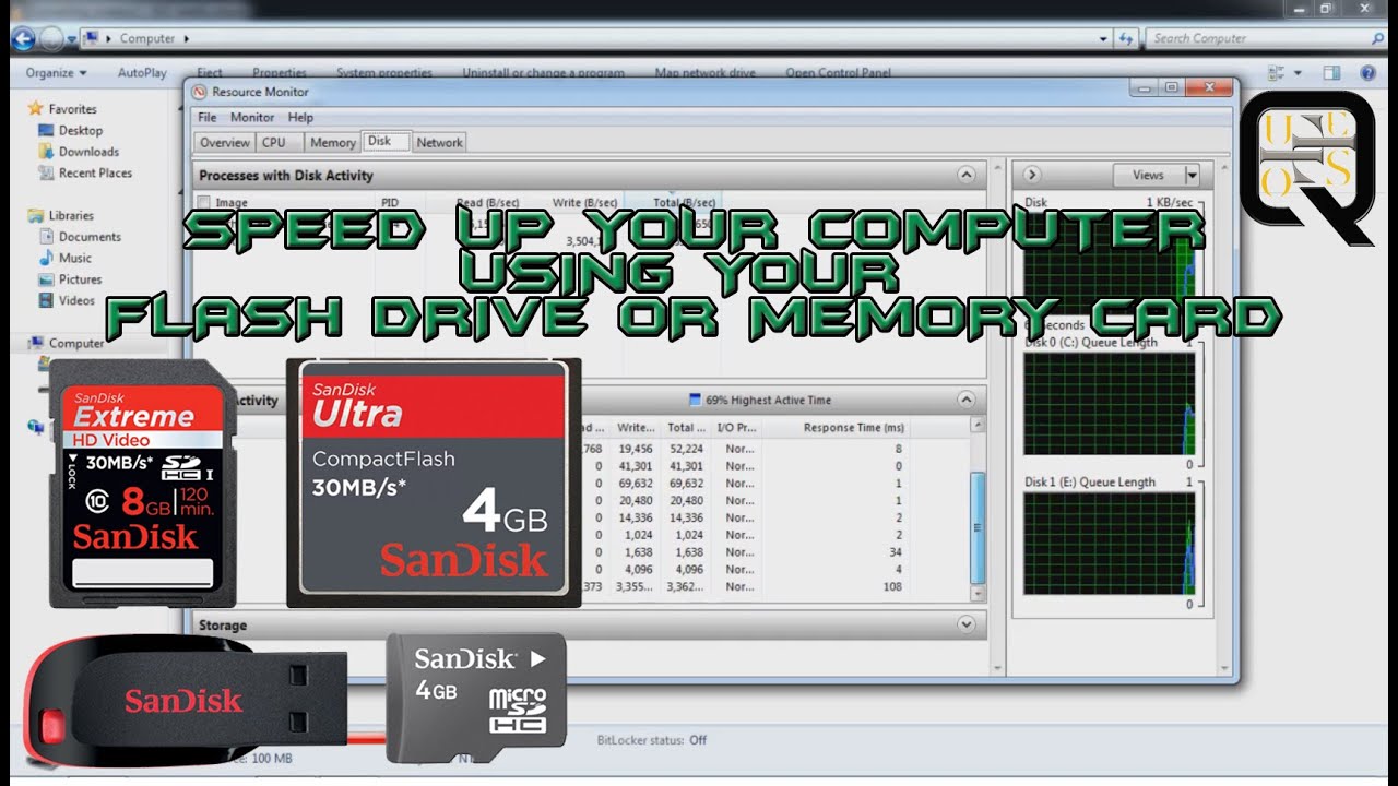How to speedup your computer using Flash drive or Memory Card ...