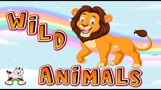 Dzikie zwierzęta po angielsku  - WILD ANIMALS/ angielskie słówka w obrazkach/ Tęczowa Nauka screenshot 4