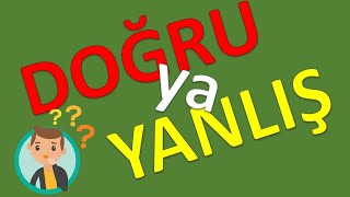 Doğru ya yanlış? İntuisiyanı yoxla - Əyləncəli və öyrədici sual-cavab