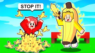 I Secretly CHEATED As A BANANA GOD.. (Roblox Bedwars)