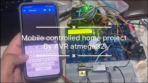 Mobile controlled home Project using Bluetooth module -  HC05 by AVR atmega-32