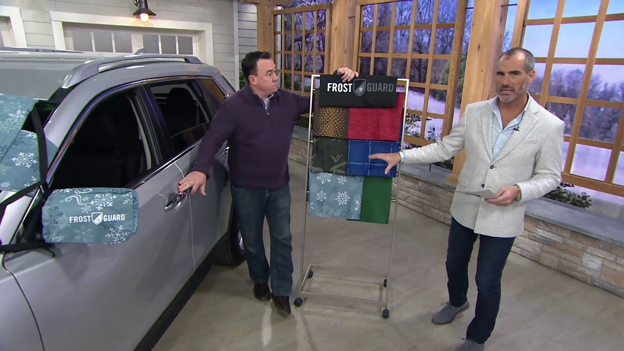 FrostGuard Windshield Cover with 2 Security Panels & Mirror Covers on