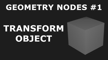 How to transform object in Blender using GEOMETRY NODES