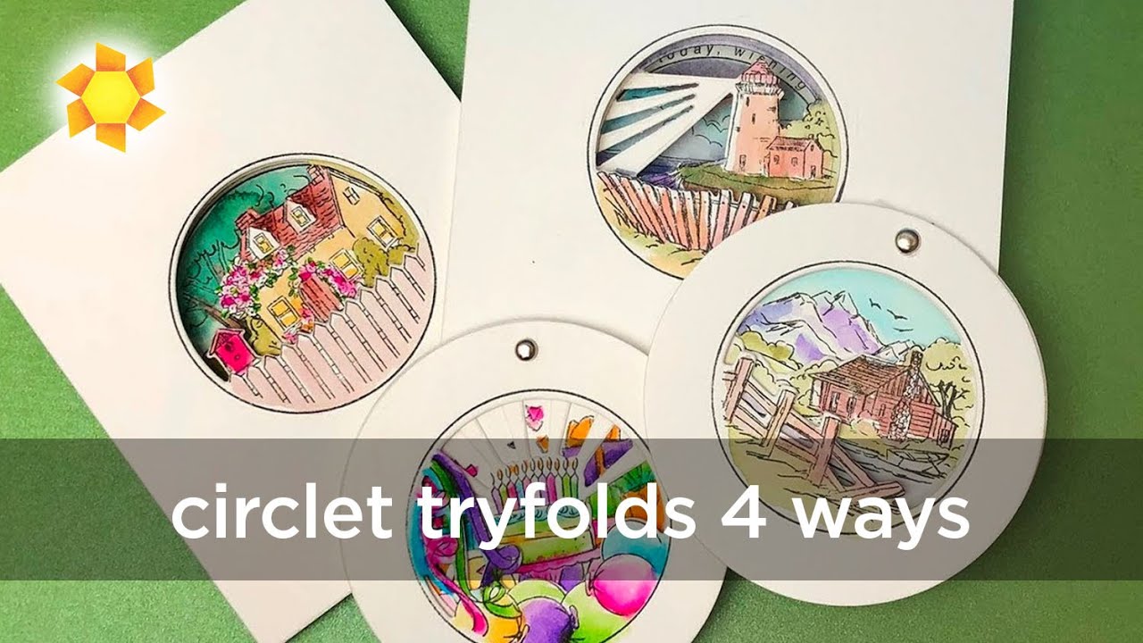 ai interactive series 2 circlet tryfold cards four ways youtube tryfold