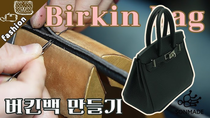 Top Grain Leather Birkin Bag DIY Kit - Birkin Inspired Bag Wheat - Large