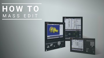Mitsubishi CNC - M8 Series - How To - Mass Editing