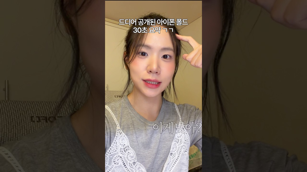 아이폰 폴드 30초 요약