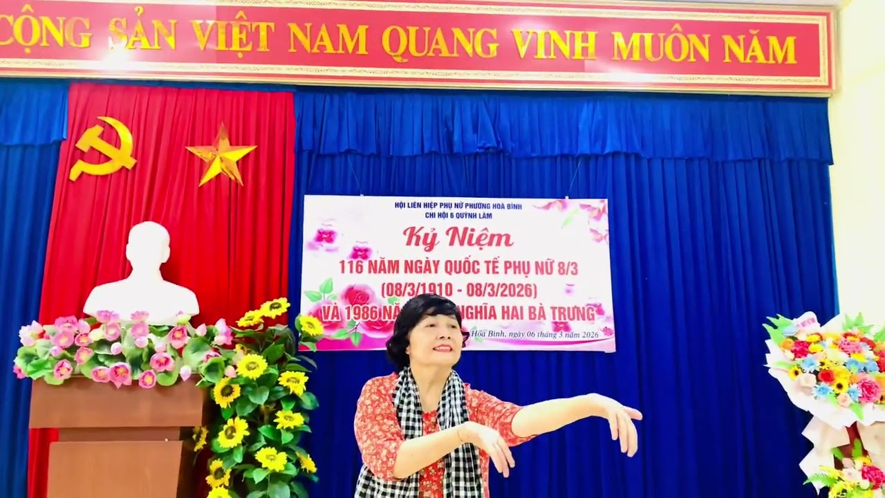 Múa Ước mơ của mẹ kỷ niệm 8/3/2026 chị  Lã Loan hội viên phụ nữ tổ 7 Quỳnh Lâm P Hoà Bình- Phú Thọ 