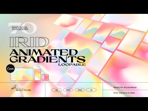 IRID - Animated Gradients Background, a Social Media Template by Sparrow & Snow (Thumbnail 2 of 19)